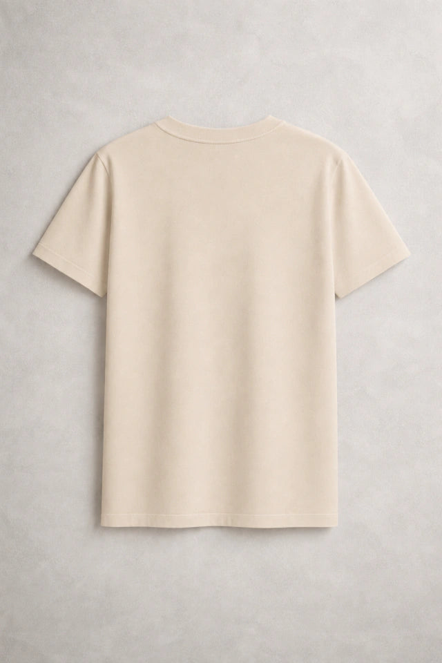 Remera Clásica Beige lisa